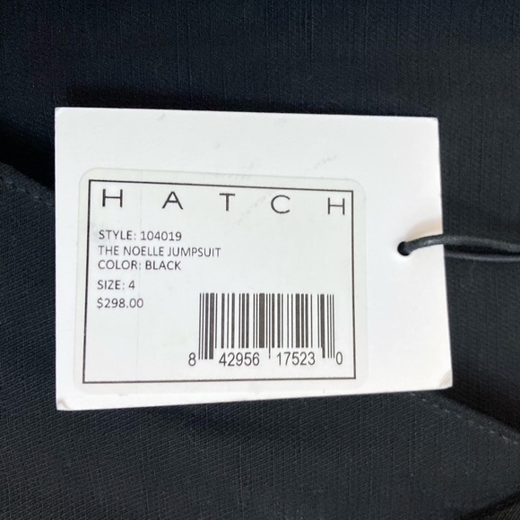 HATCH The Noelle Jumpsuit Maternity Linen Blend Black - Picture 9 of 16